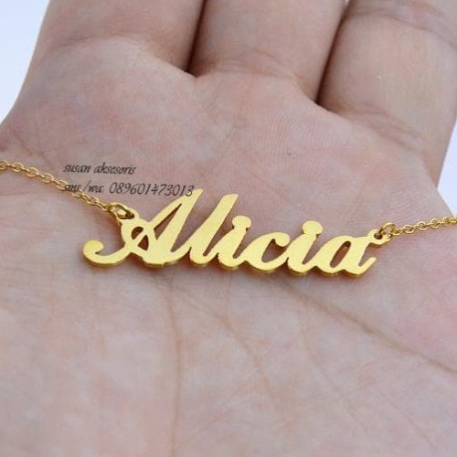 Detail Gambar Kalung Nama Nomer 27