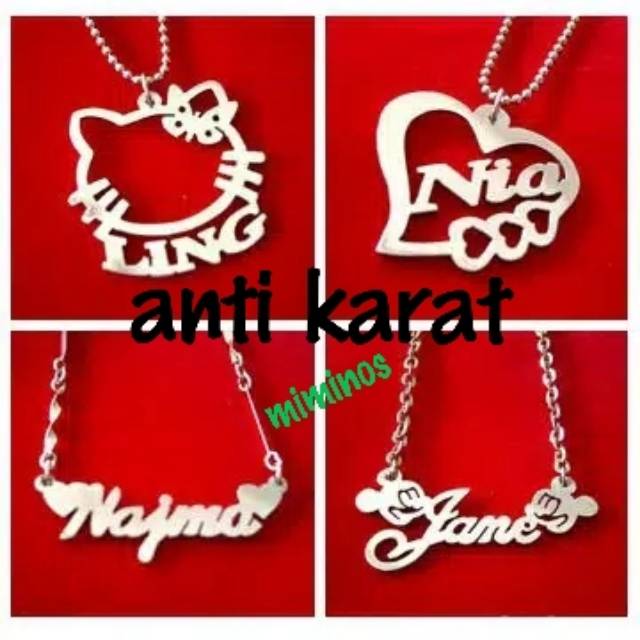 Detail Gambar Kalung Nama Nomer 45