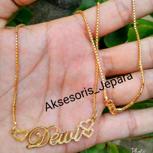 Detail Gambar Kalung Nama Nomer 9