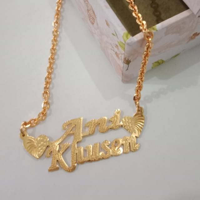 Detail Gambar Kalung Nama Emas Nomer 20