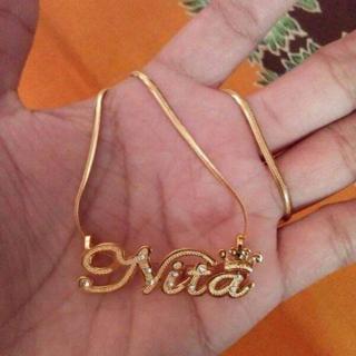 Detail Gambar Kalung Nama Emas Nomer 40