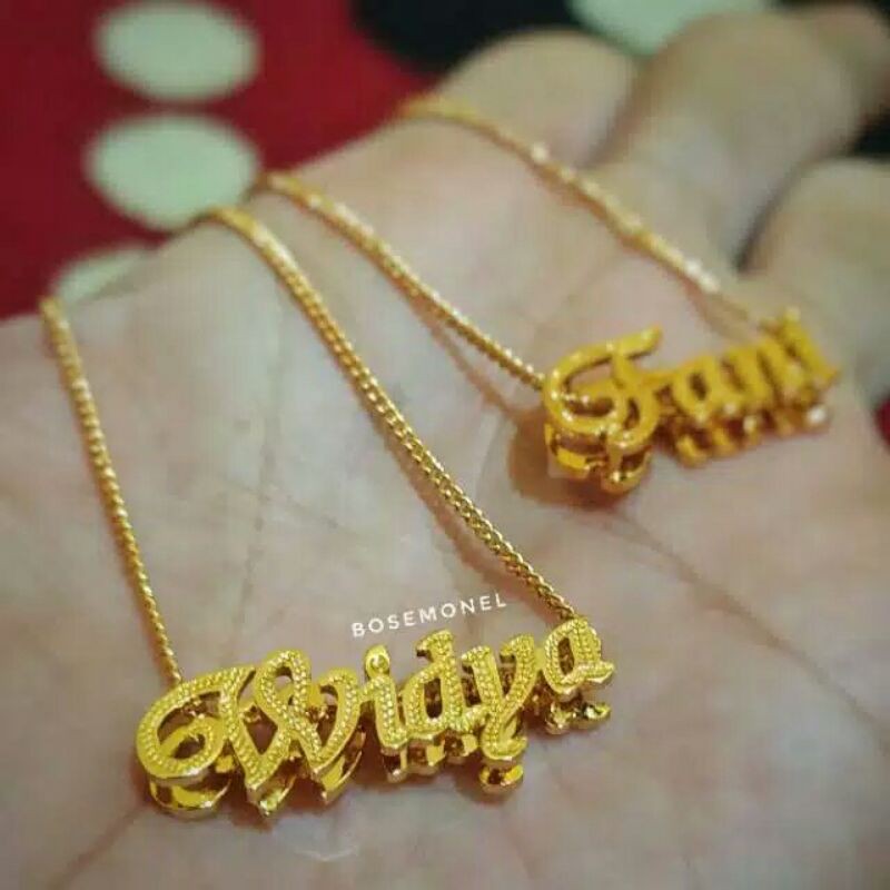 Detail Gambar Kalung Nama Emas Nomer 8