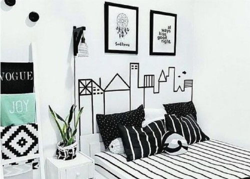 Detail Gambar Kamar Hitam Putih Nomer 17