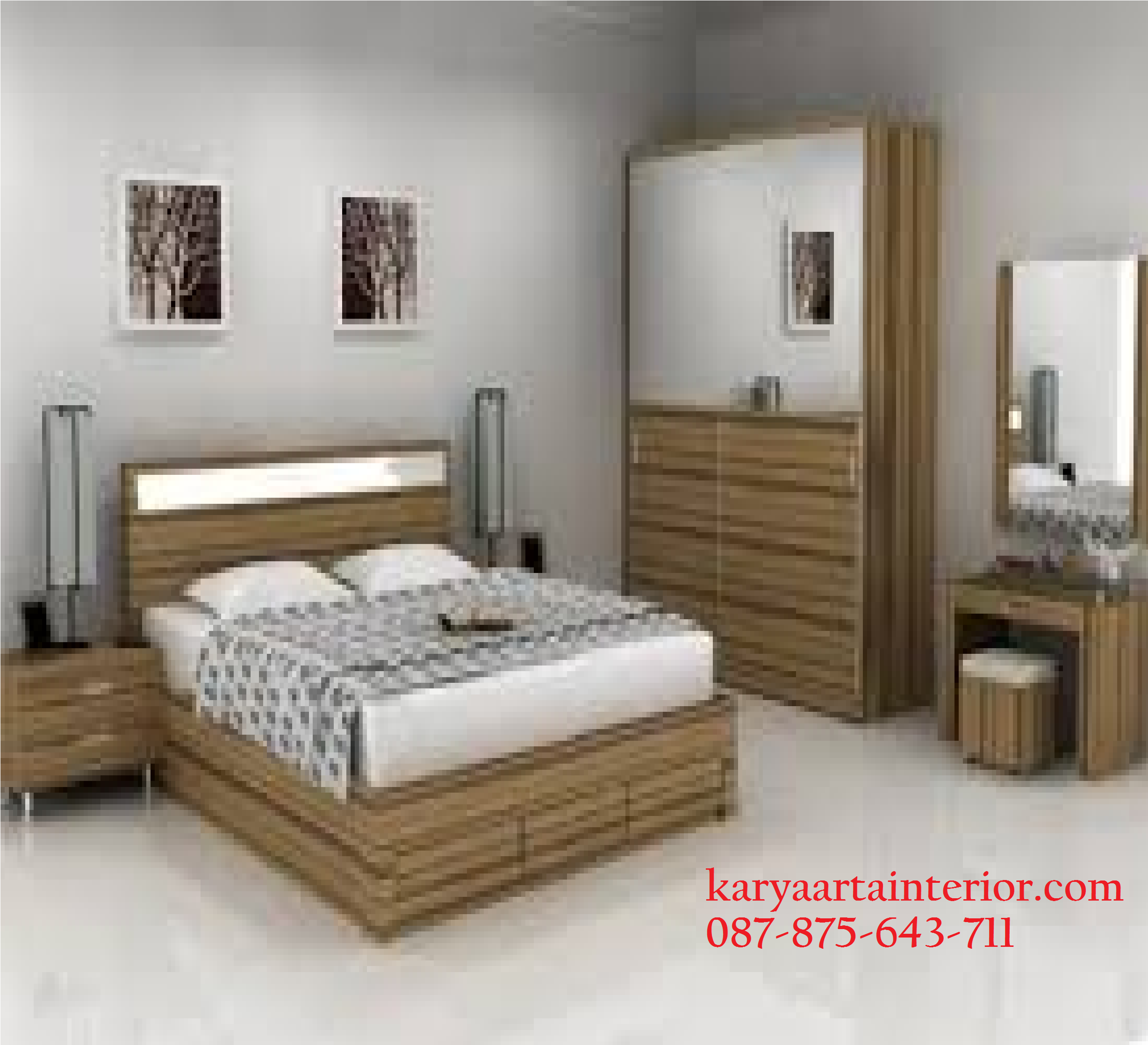 Detail Gambar Kamar Set Minimalis Hpl Nomer 22