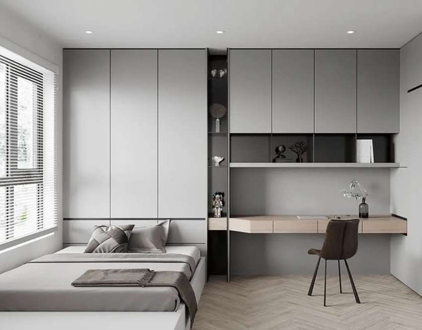 Detail Gambar Kamar Set Minimalis Hpl Nomer 26