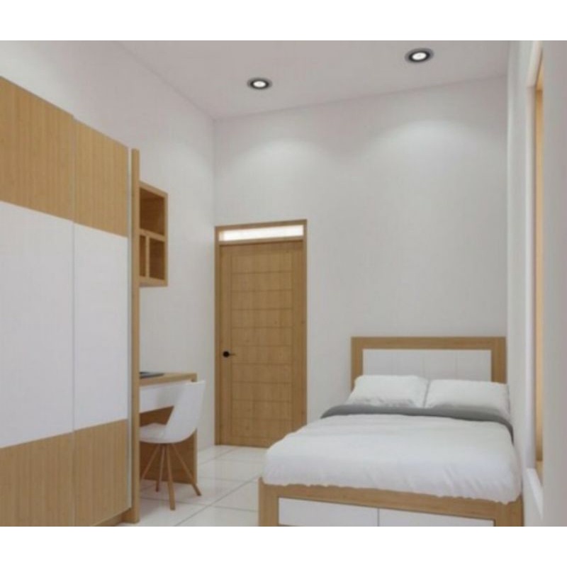 Detail Gambar Kamar Set Minimalis Hpl Nomer 28
