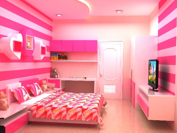 Detail Gambar Kamar Warna Pink Nomer 13