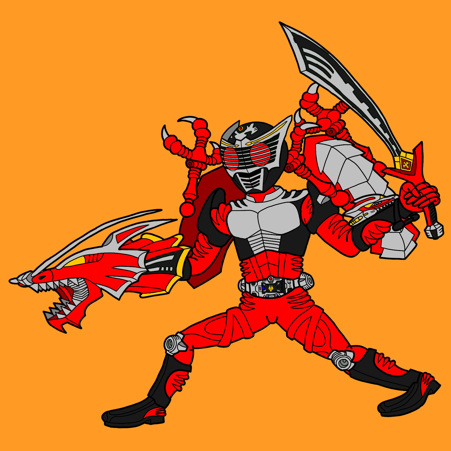 Detail Gambar Kamen Rider Dragon Knight Nomer 44