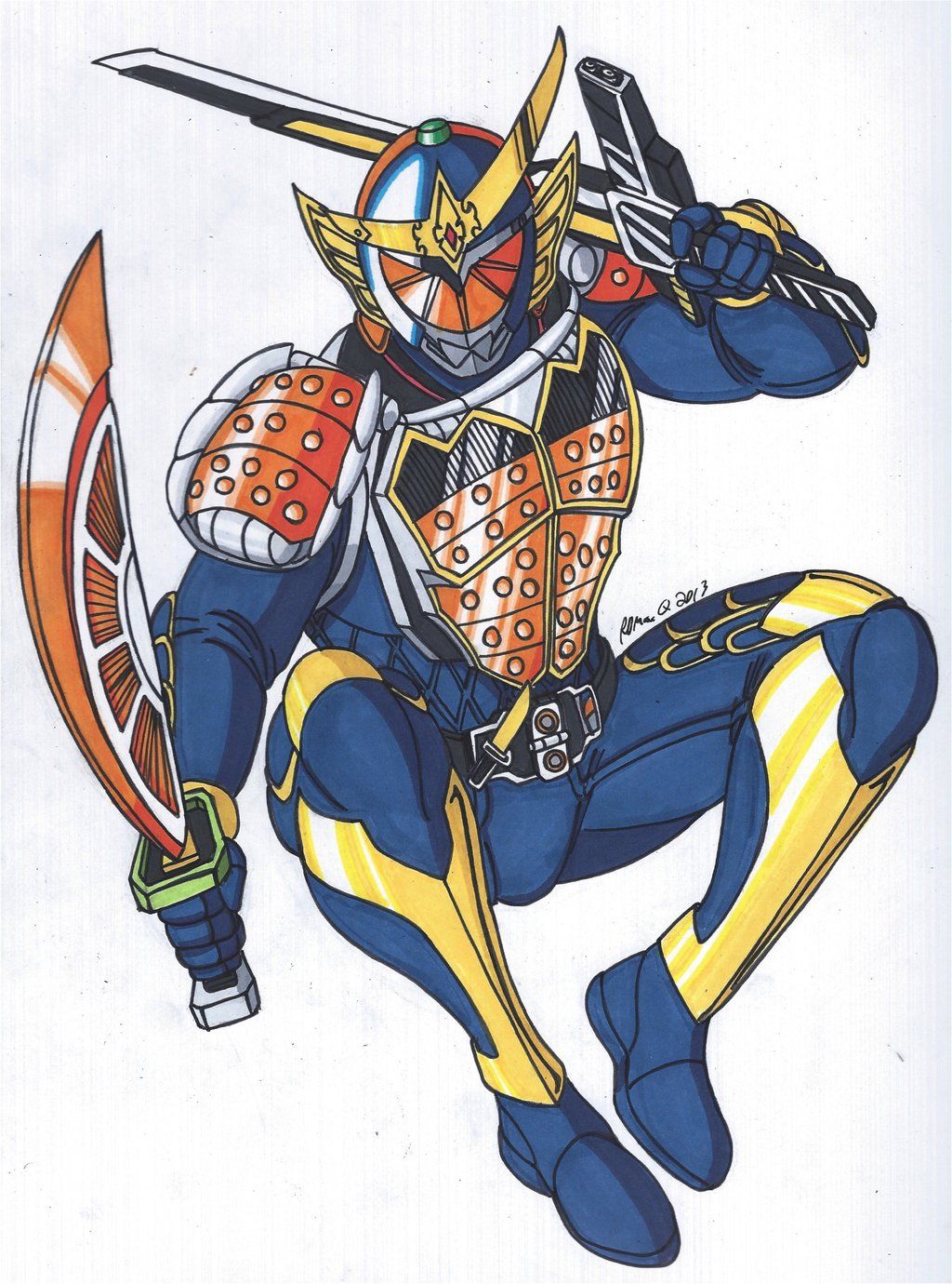 Detail Gambar Kamen Rider Gaim Nomer 11