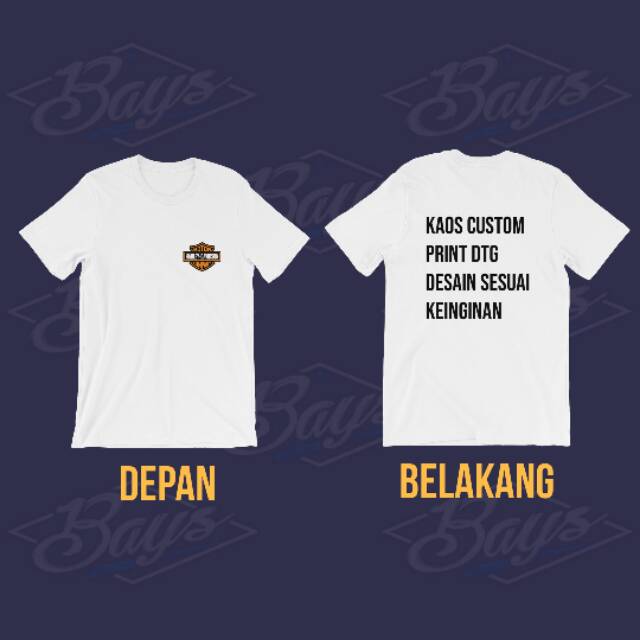 Detail Gambar Kaos Depan Belakang Nomer 27