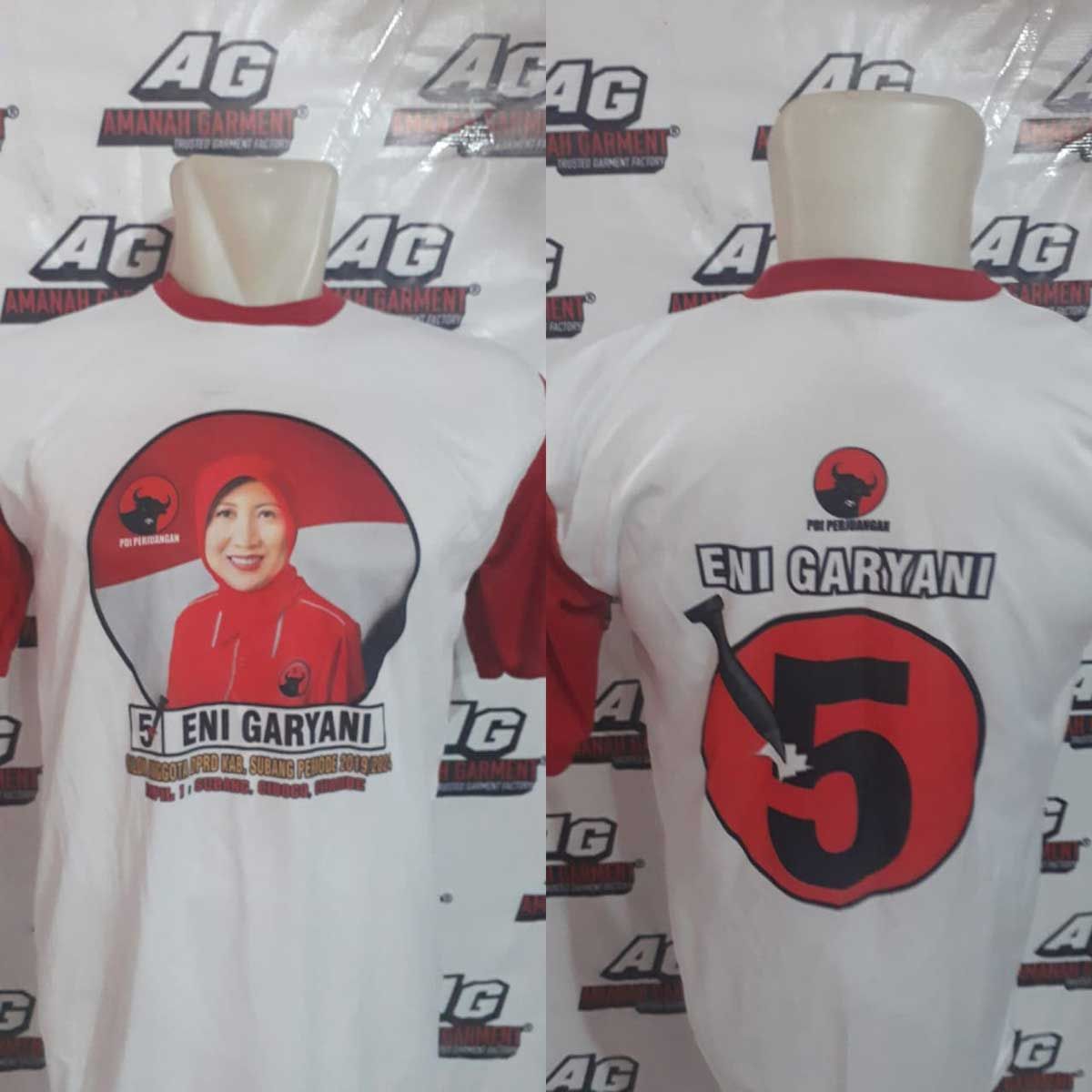 Detail Gambar Kaos Partai Nomer 13