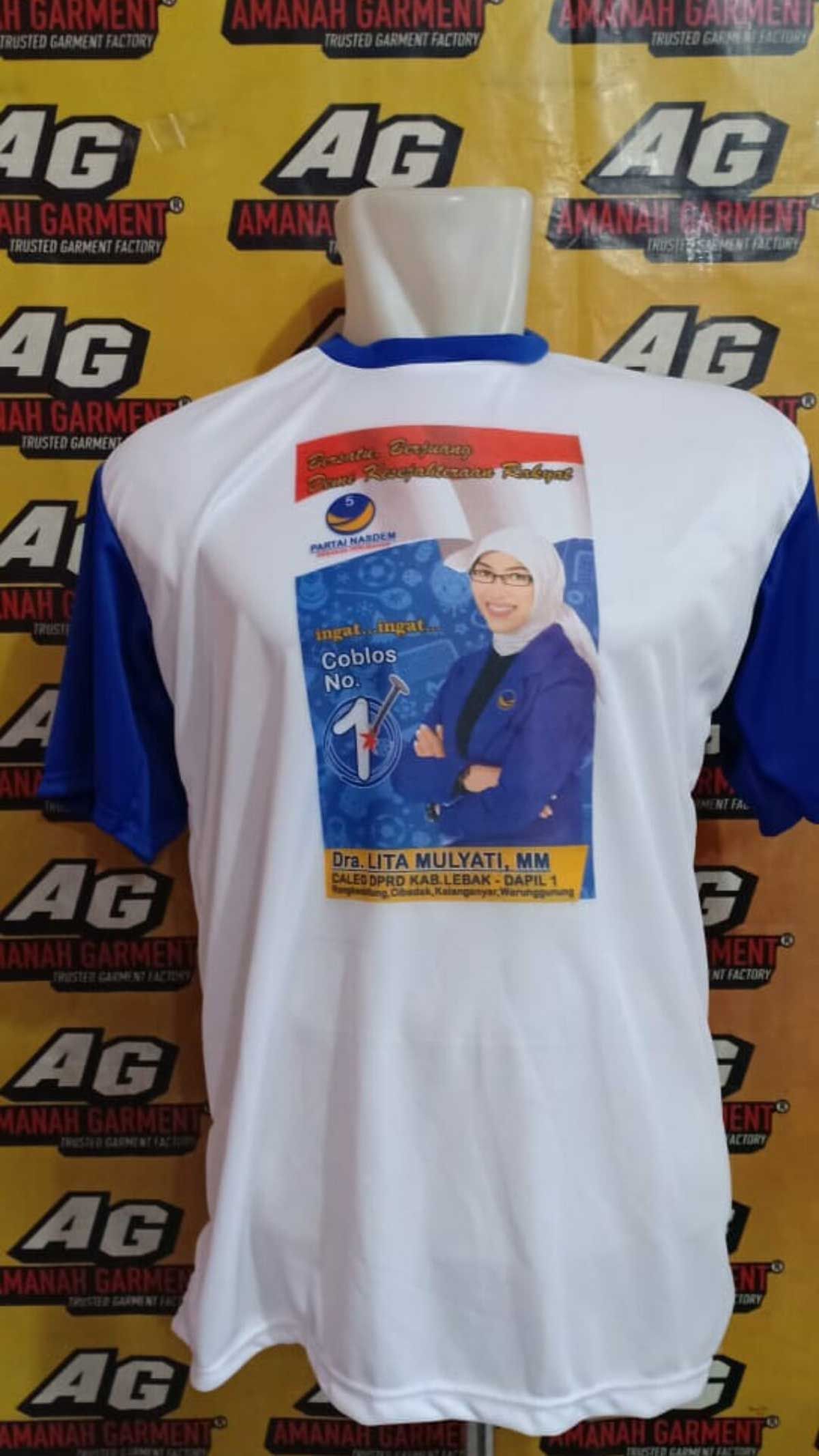 Detail Gambar Kaos Partai Nomer 21