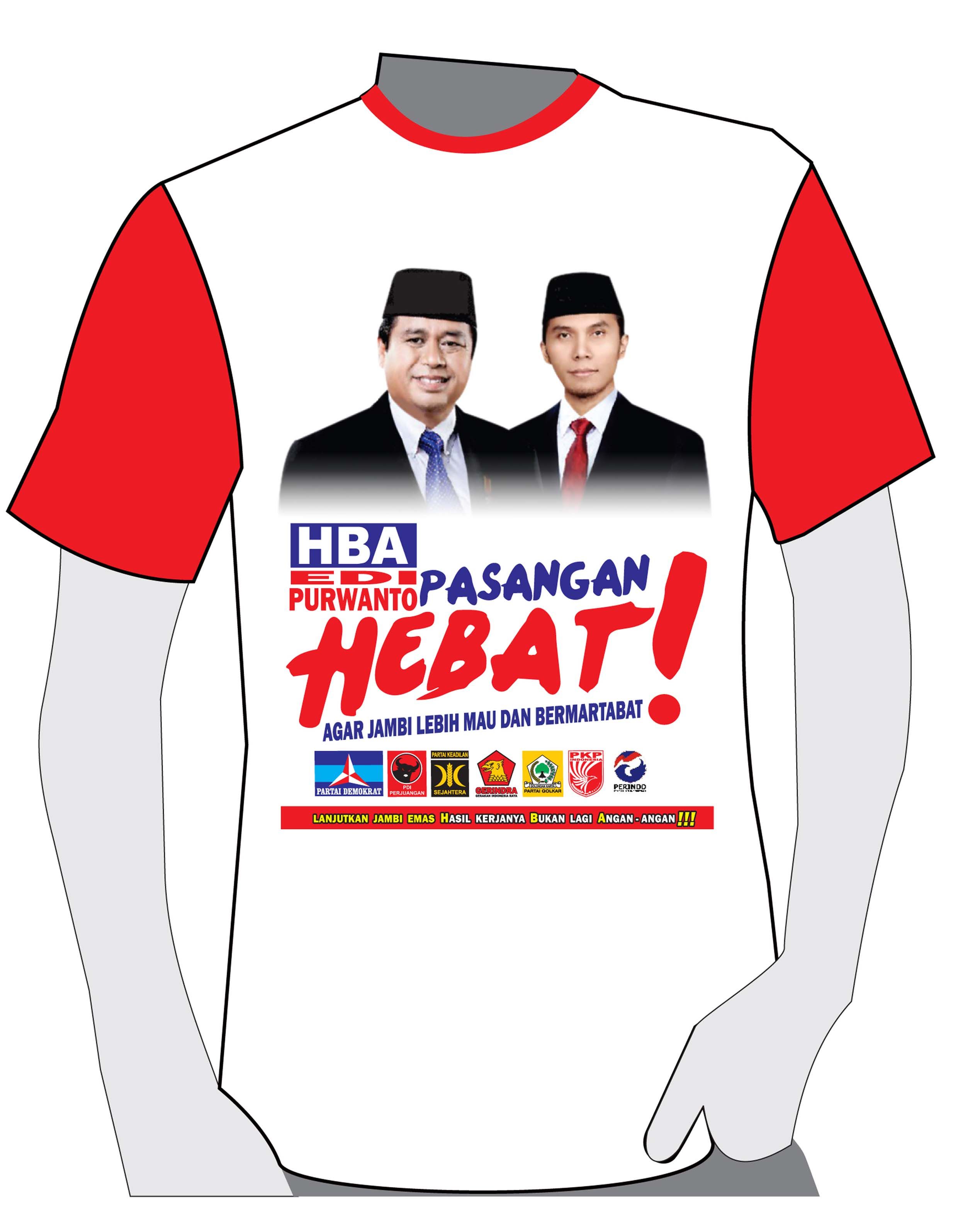 Detail Gambar Kaos Partai Nomer 25