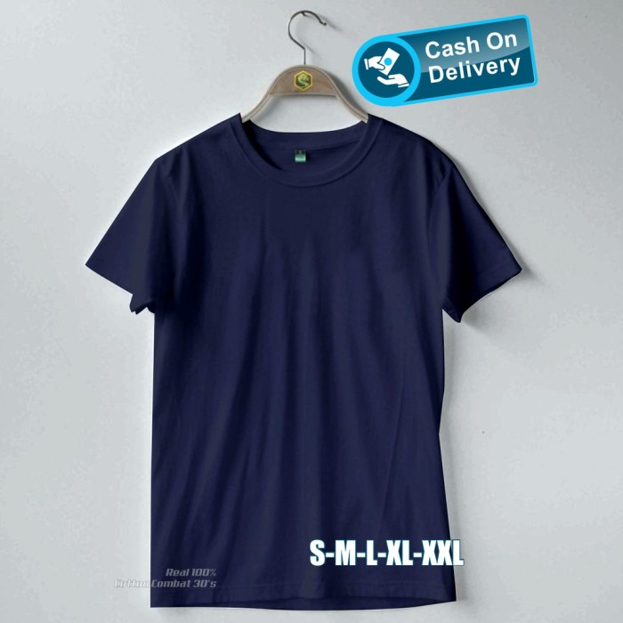 Detail Gambar Kaos Polos Biru Navy Nomer 48