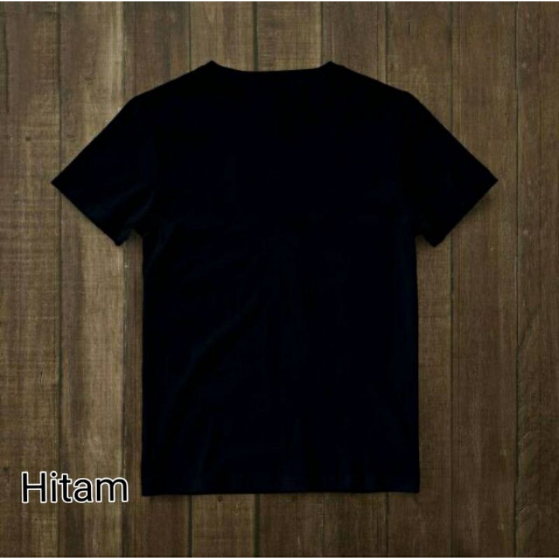 Detail Gambar Kaos Polos Depan Belakang Warna Hitam Nomer 58