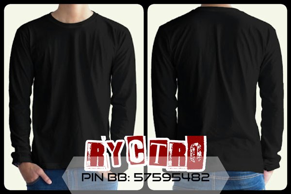 Detail Gambar Kaos Polos Hitam Panjang Nomer 11