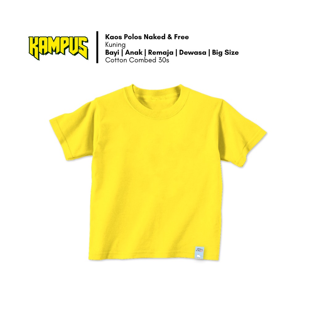 Detail Gambar Kaos Polos Kuning Nomer 9