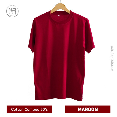 Detail Gambar Kaos Polos Merah Maroon Nomer 10