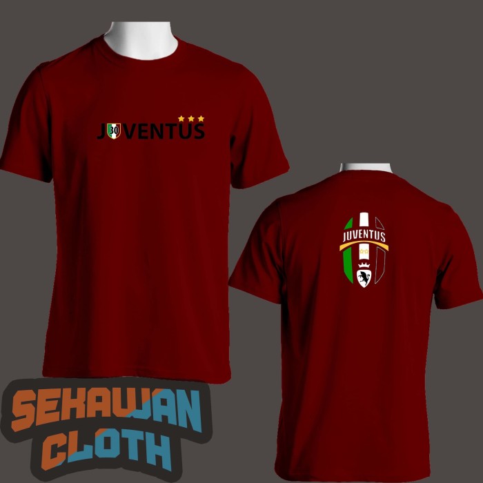 Detail Gambar Kaos Polos Merah Maroon Depan Belakang Nomer 10