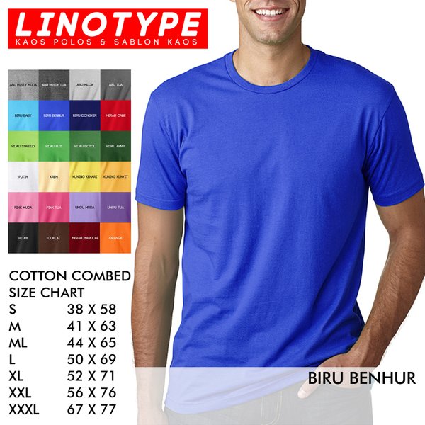 Detail Gambar Kaos Polos Warna Biru Nomer 50