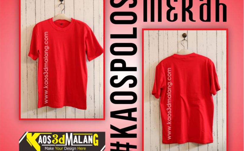 Detail Gambar Kaos Polos Warna Merah Nomer 43