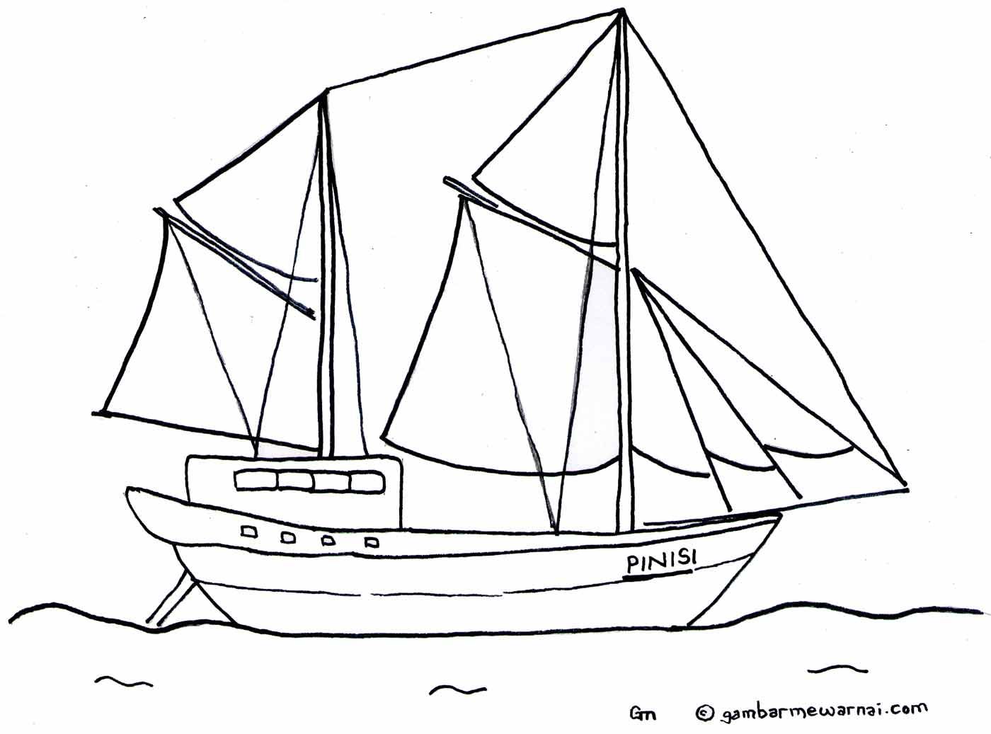 Detail Gambar Kapal Untuk Mewarnai Nomer 12