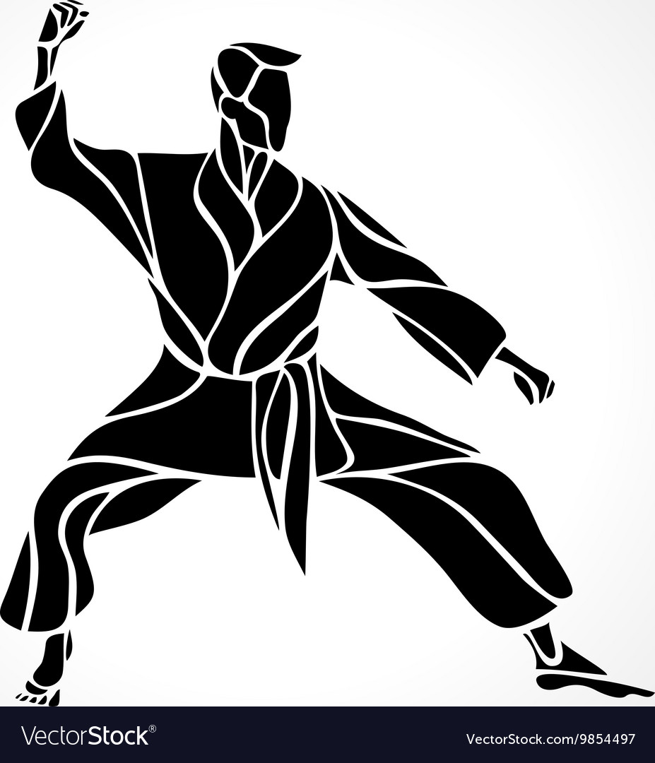 Detail Gambar Karate Siluet Nomer 37