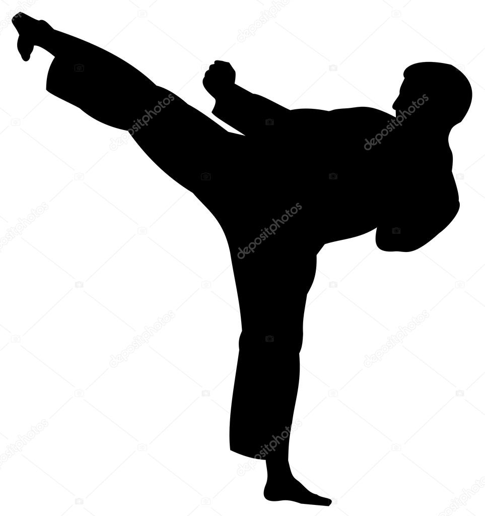 Detail Gambar Karate Siluet Nomer 5