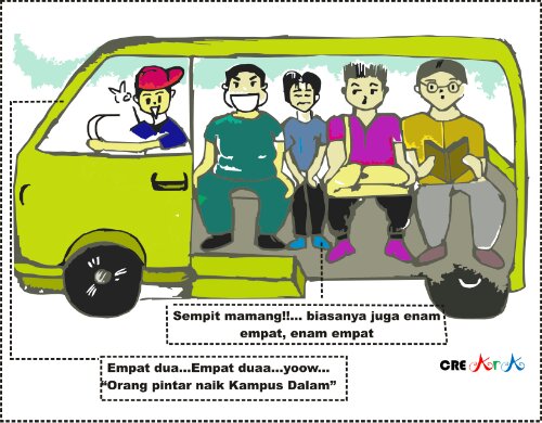 Detail Gambar Karikatur Angkot Nomer 17