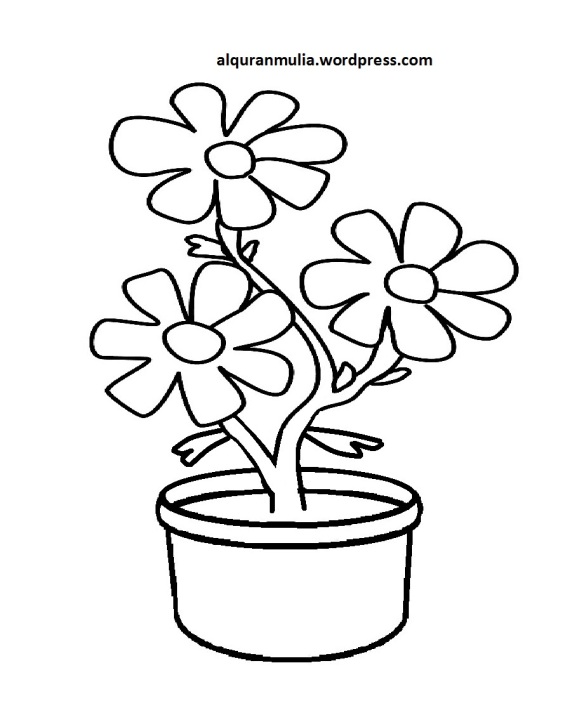 Detail Gambar Karikatur Bunga Hitam Putih Nomer 27