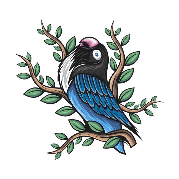 Detail Gambar Karikatur Burung Lovebird Nomer 2