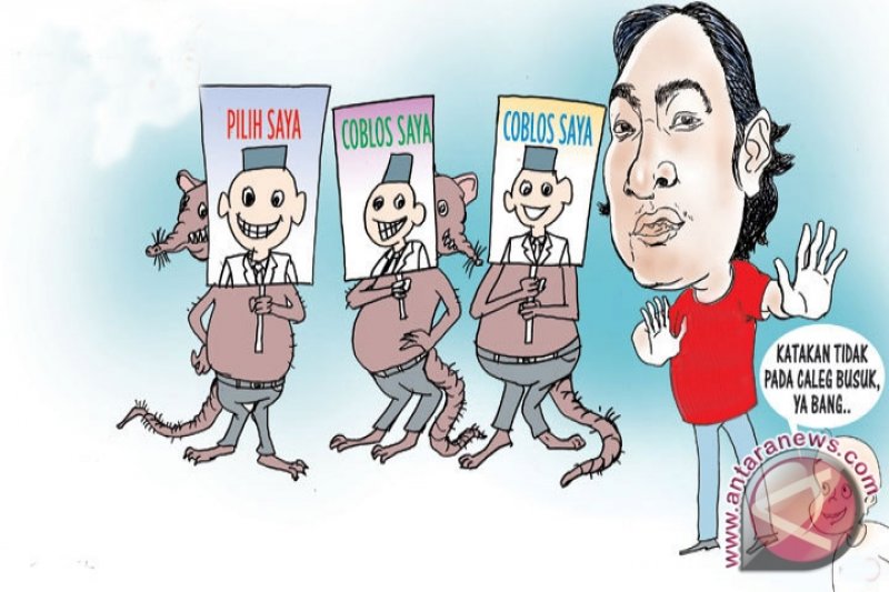 Detail Gambar Karikatur Coblos Nomer 19