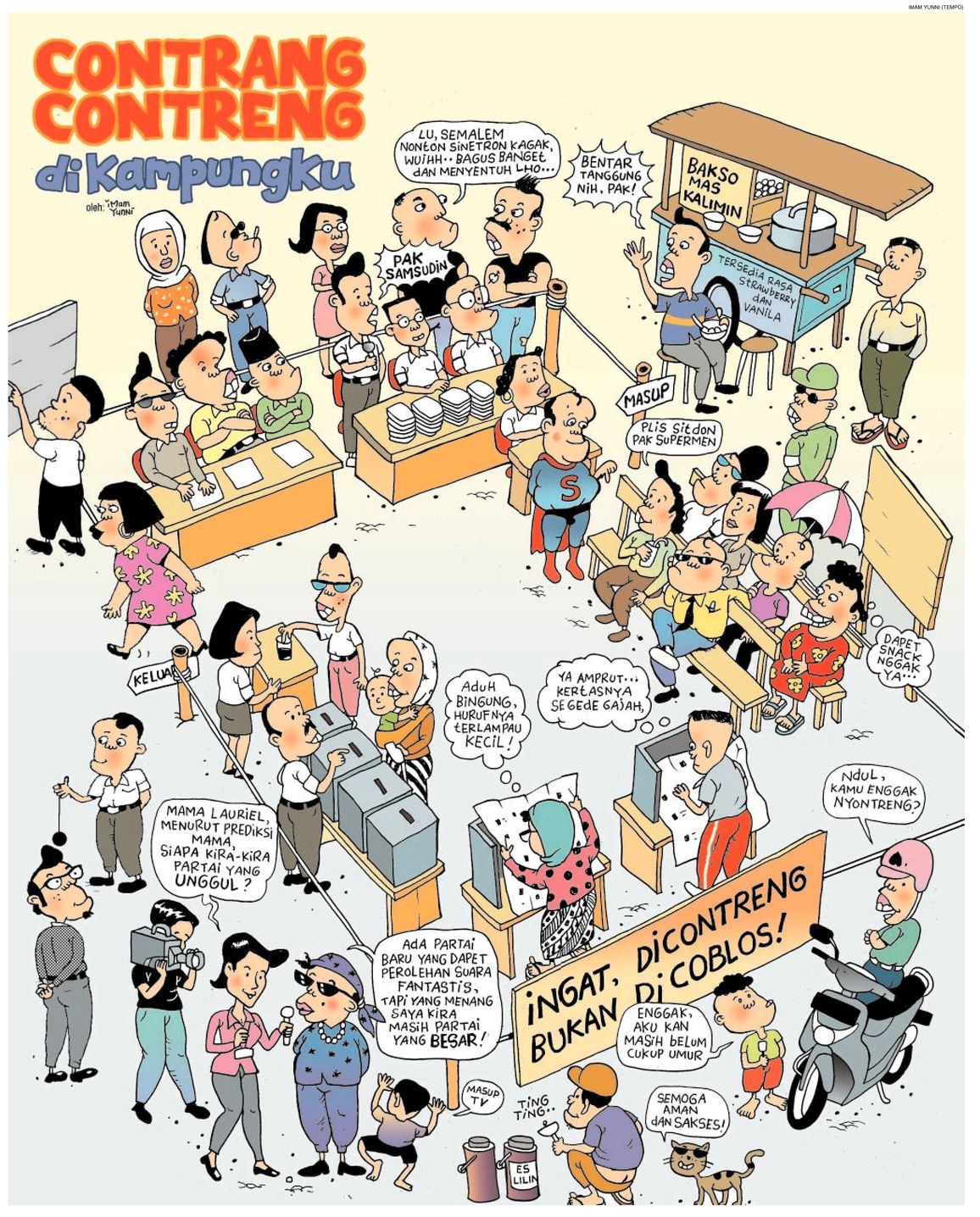 Detail Gambar Karikatur Coblos Nomer 9