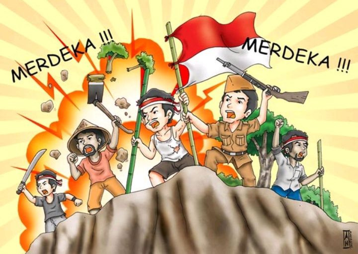 Detail Gambar Karikatur Hari Kemerdekaan Nomer 14