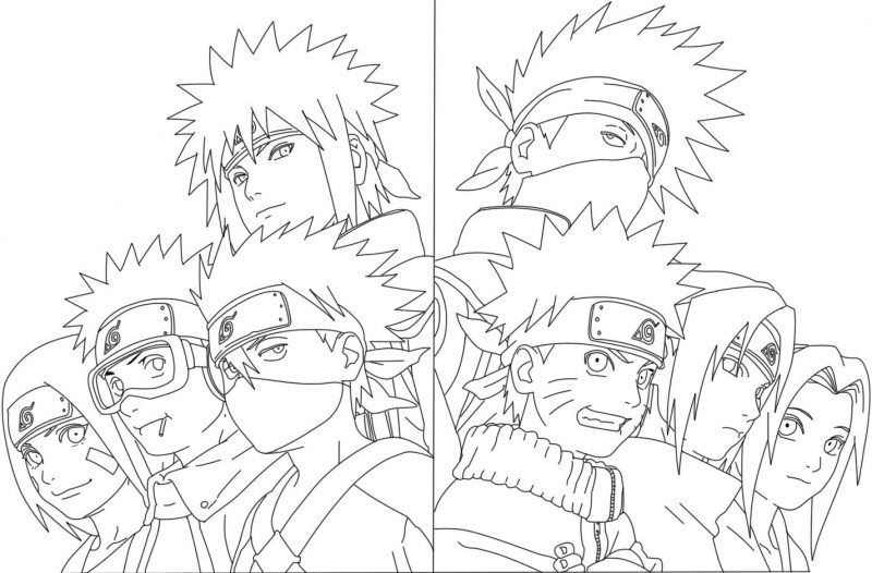 Detail Gambar Karikatur Hitam Putih Animasi Naruto Nomer 16