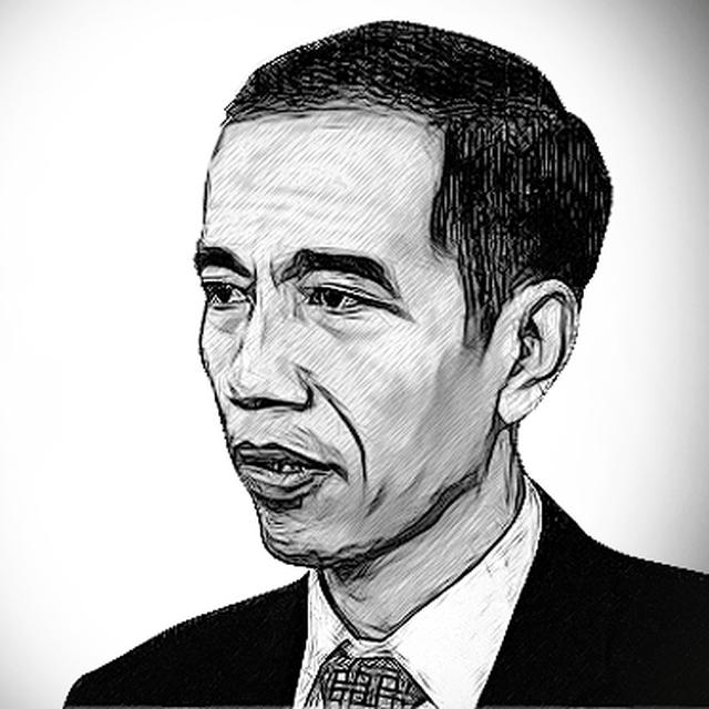 Detail Gambar Karikatur Hitam Putih Jokowi Nomer 11