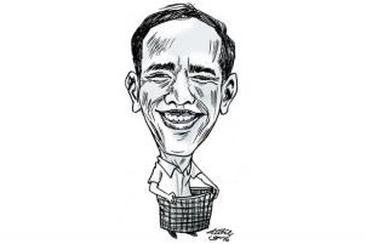 Detail Gambar Karikatur Hitam Putih Jokowi Nomer 2