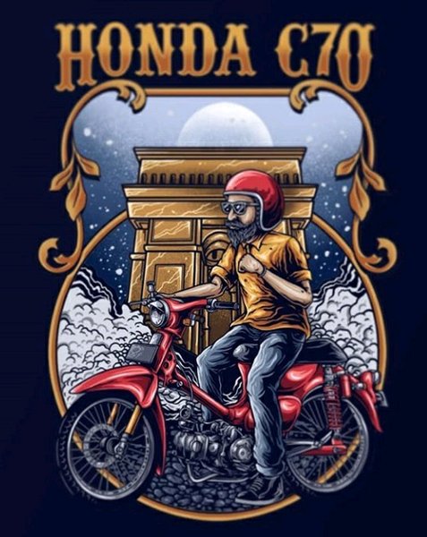 Detail Gambar Karikatur Honda C70 Nomer 15