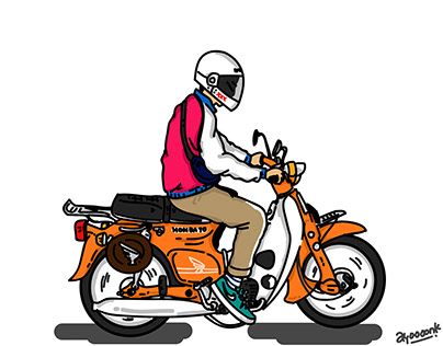 Detail Gambar Karikatur Honda C70 Nomer 34