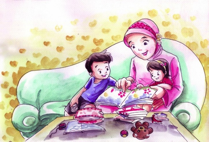 Detail Gambar Karikatur Ibu Dan Anak Nomer 52