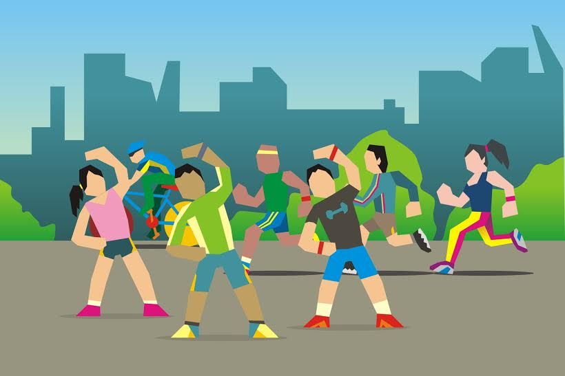 Detail Gambar Karikatur Jalan Sehat Nomer 15