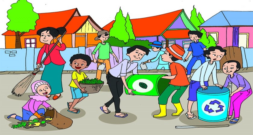 Detail Gambar Karikatur Kerja Bakti Nomer 2