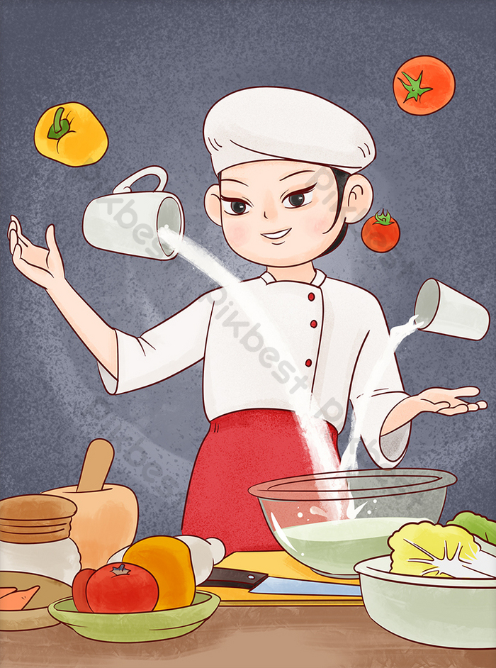 Detail Gambar Karikatur Koki Masak Koleksi Nomer 51