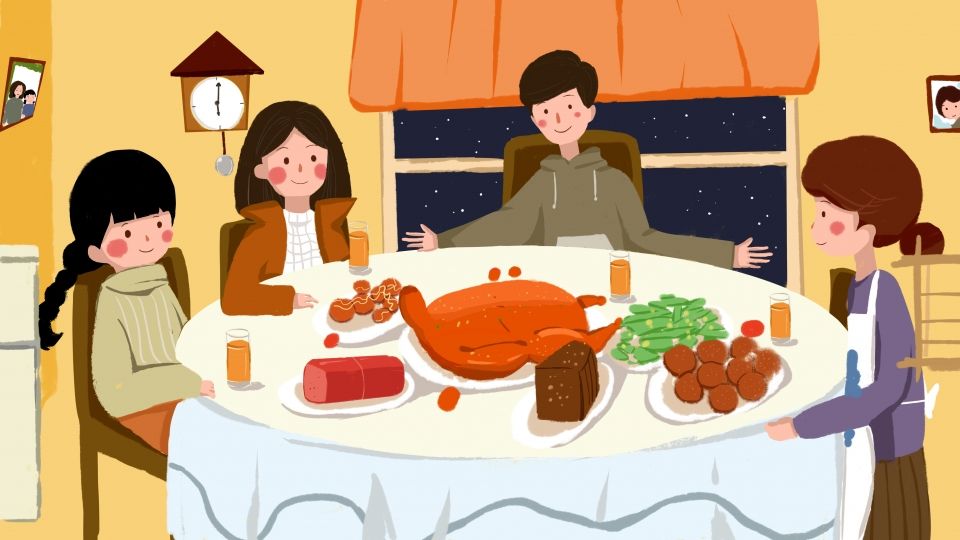 Gambar Karikatur Makan Bersama Keluarga - KibrisPDR