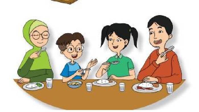 Detail Gambar Karikatur Makan Bersama Keluarga Nomer 16