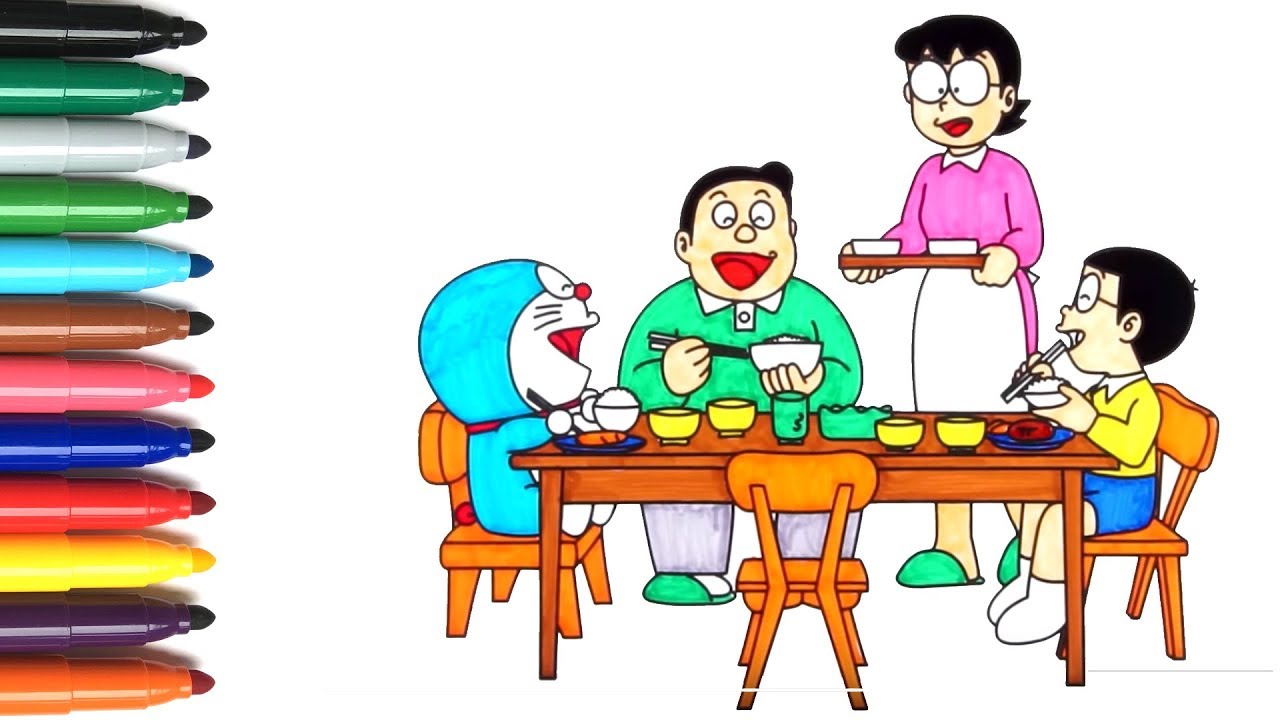 Detail Gambar Karikatur Makan Bersama Keluarga Nomer 21