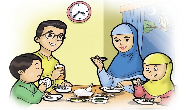 Detail Gambar Karikatur Makan Bersama Keluarga Nomer 23