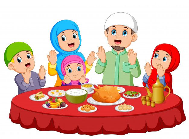Detail Gambar Karikatur Makan Bersama Keluarga Nomer 4