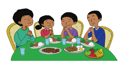 Detail Gambar Karikatur Makan Bersama Keluarga Nomer 34