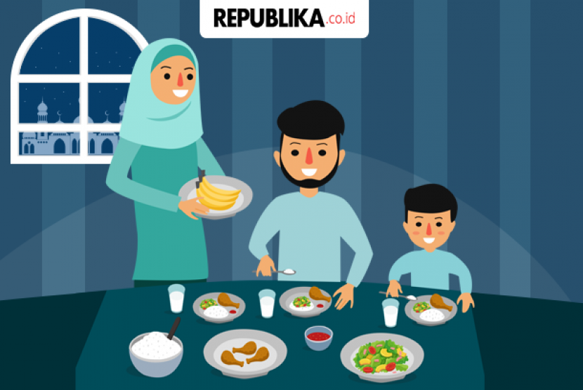 Detail Gambar Karikatur Makan Malam Bersama Keluarga Nomer 26